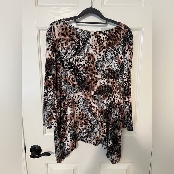 Ruby Rd petite XL PXL blouse animal print - Picture 3 of 4